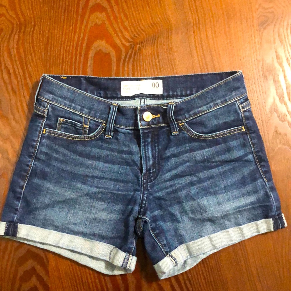 Low-Rise Denim Shorts